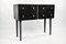 Dresser with 4 Drawers in Black Stone Marquetry by Ginger Brown, Image 2