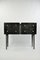 Dresser with 4 Drawers in Black Stone Marquetry by Ginger Brown 1