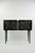 Dresser with 4 Drawers in Black Stone Marquetry by Ginger Brown, Image 1