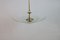 Large Mid-Century Italian Glass and Brass Ceiling Lamp 4