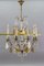 Antique Louis XVI Crystal Glass and Brass Chandelier 19