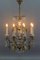 Antique Louis XVI Crystal Glass and Brass Chandelier 3