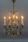 Antique Louis XVI Crystal Glass and Brass Chandelier, Image 3