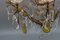 Lámpara de araña Luis XVI antigua de cristal y latón, Imagen 7