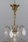 Antique Louis XVI Crystal Glass and Brass Chandelier 15