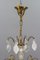 Lámpara de araña Luis XVI antigua de cristal y latón, Imagen 15