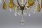 Antique Louis XVI Crystal Glass and Brass Chandelier, Image 6