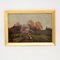 Pintura de paisaje victoriana antigua, óleo sobre lienzo, enmarcada, Imagen 1