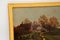 Pintura de paisaje victoriana antigua, óleo sobre lienzo, enmarcada, Imagen 6