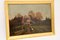 Pintura de paisaje victoriana antigua, óleo sobre lienzo, enmarcada, Imagen 3