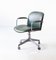 Swivel Desk Chair in Green Skai and Walnut by Ico Parisi for MIM, Italy, 1950s, Image 1