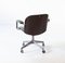 Swivel Desk Chair in Green Skai and Walnut by Ico Parisi for MIM, Italy, 1950s, Image 10