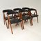 Danish Afromosia Dining Chairs by Kai Kristiansen, Set of 6, Image 2