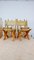 Grandes Chaises de Salle à Manger en Chêne et Cuir par Bram Sprij, Pays-Bas, Set de 4 10