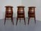 Mid-Century Teak & Copper Barstools, 1960s, Set of 3, Image 1