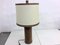 Lámpara de mesa de cuero de Charlotte Wawower, años 60, Imagen 1