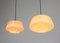 Mid-Century Glass & Brass Pendant Lamp, Set of 2, Image 2