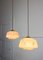 Mid-Century Glass & Brass Pendant Lamp, Set of 2, Image 3