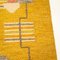 Tappeto a tessitura piatta giallo di Ingegerd Silow, Svezia, anni '60, Immagine 5