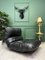 Black Leather Marsala One Seater Sofa Chair from Ligne Roset 3