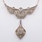 Halskette aus 14 Karat Gold mit Diamanten im Rosenschliff von Liberty, 1910er / 20er 3