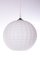 Vintage Milk Glass Hanging Lamp from Peill and Putzler, Germany, 1960s, Image 1