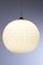 Vintage Milk Glass Hanging Lamp from Peill and Putzler, Germany, 1960s 2
