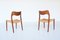 Danish Model 71 Teak and Paper Cord Dining Chairs by Niels Otto Møller for J.L. Møllers, 1960s, Set of 4 10