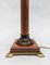 Large Wood and Brass Column Lamp 3