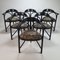 Black Lacquered 225 Thonet Armchairs, 1988s, Set of 6 2