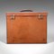 Antique English Record Producers Attache Briefcase in Leather, 1920s 1