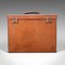 Antique English Record Producers Attache Briefcase in Leather, 1920s, Image 1