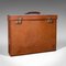 Antique English Record Producers Attache Briefcase in Leather, 1920s 2