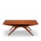 Table Smile en Teck par Johannes Andersen pour CFC Silkeborg, Danemark, 1950s 1