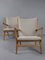 Danish AP16 Lounge Chairs by Hans J Wegner for A. P. Stolen, 1950s, Set of 2 4