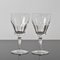 Hand-Cut Crystal Water Goblets from Val Saint Lambert, 1950s, Set of 2 1