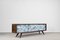 Mid-Century Modern Scandinavian Walnut Hand-Painted Sideboard, 1960s, Image 3