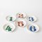 Mid-Century German Porcelain Coasters from Bareuther, 1960s, Set of 6 2