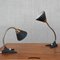 Lampes de Bureau Mid-Century en Laiton, Suède, Set de 2 1