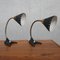 Lampes de Bureau Mid-Century en Laiton, Suède, Set de 2 11