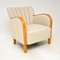 Schwedische Art Deco Sessel aus satinierter Birke, 2er Set 4