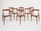 Stackable Three-Legged FH4103 Heart Chairs by Hans J. Wegner for Fritz Hansen, Denmark, 1952, Set of 8 1