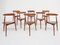 Stackable Three-Legged FH4103 Heart Chairs by Hans J. Wegner for Fritz Hansen, Denmark, 1952, Set of 8, Image 1