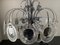Steel Disc Chandelier in Melted Glass, 1970s, Image 7
