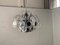 Steel Disc Chandelier in Melted Glass, 1970s, Image 2