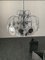 Lámpara de araña con disco de acero de vidrio fundido, años 70, Imagen 9
