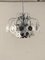 Steel Disc Chandelier in Melted Glass, 1970s 1