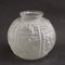 French Art Deco Etched Glass Geometric Motif Vase, 1930s 4