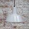 Vintage Industrial Gray Enamel Hanging Lamps from Philips, Image 4