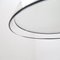 White Glass Ceiling Lamp with Black Edges, 1970s, Image 6